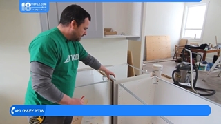 آموزش کابینت سازی - نصب کابینت گوشه آشپزخانه