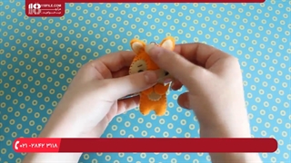 آموزش نمد دوزی - جاکلیدی نمدی طرح سنجاب