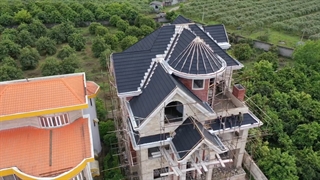 سنگ تراورتن دره بخاری در نما