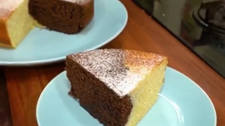 کیک دورنگ خونگی1