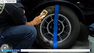 آموزش کارواش بدون آب - تمیز کردن رینگ و لاستیک خودرو