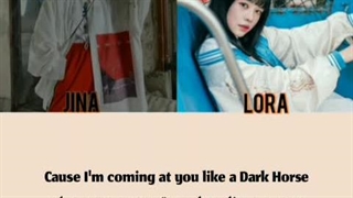 کاور آهنگ Dark horse از لورا و جینا اعضای گروه blue diamonds