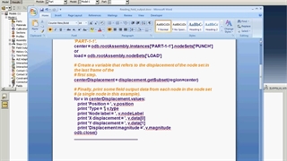 Abaqus Script using Python- Reading field output