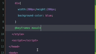 آموزش @keyframes در css3