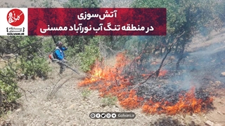 منطقه تنگ آب نورآباد ممسنی در آتش سوخت