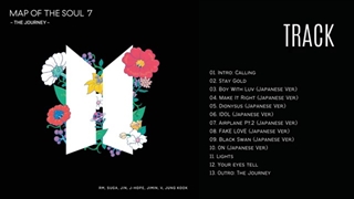ترک های آلبوم ژاپنی Map of the soul : 7 the Journey بی تی اس + لینک دانلود ترک ها در توضیحات