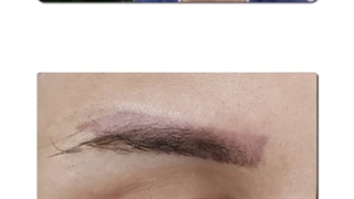 نمونه ای از کاشت ابرو را ببنید