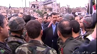 فیلم حضور دکتر بشار اسد در جبهه های مختلف سوریه بر علیه داعش و نکفیری ها