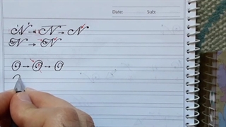 آموزش خطاطی "تقلید قلم درشت لاتین" - جلسه هفتم