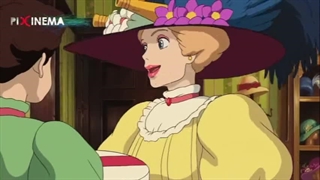 سکانس طلسم شدن سوفی توسط یک جادوگر شرور در انیمیشن قصر متحرک هاول