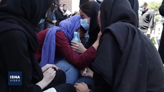 ورود قربانیان و مصدومان سانحه واژگونی اتوبوس خبرنگاران به تهران