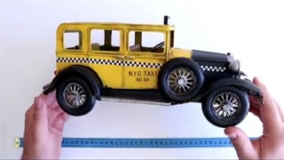 جزئیات ساخت تاکسی فلزی دست ساز طرح نیویورک سیتی