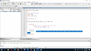 تمام جمع کننده 4 بیتی در Modelsim