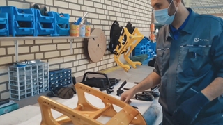 مراحل ساخت ویلچر کربنی