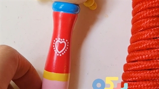 طناب بازی کودک با دسته چوبی کد BZ-12