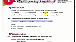 آموزش زبان انگلیسی: مکالمات روزمره زبان انگلیسی Would you try kayaking?