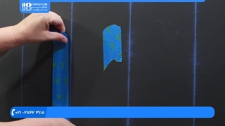 آموزش رنگ آمیزی ساختمان | آموزش رنگ آمیزی دیوار ( رنگ آمیزی راه راه دیوار )