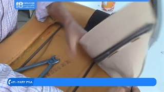 آموزش تودوزی خودرو | دوخت روکش صندلی ماشین | نحوه اتصال روکش صندلی با سیم به صندلی