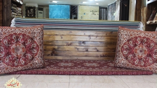 ویدئو جذاب پشتی سنتی ترمه قرمز با طرح سالار