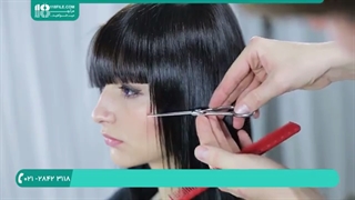 شیوه بسیار جدید و شیک کوتاه مو زنانه به روش خطی