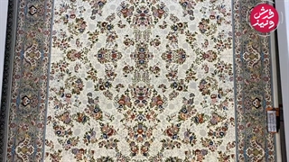 فرش ۱۲۰۰ شانه زمینه کرم