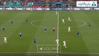 گل لوک شاو_انگلستان 1-0 ایتالیا{یورو2020}