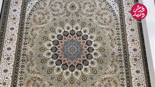 فرش ۱۲۰۰ شانه زمینه خاکستری