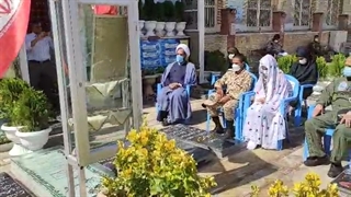 فیلم/ مراسم عقد یک زوج در جوار مزار حاج قاسم