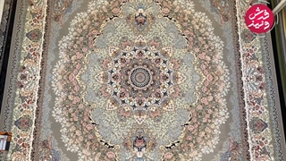 فرش ۱۲۰۰شانه زمینه گردویی