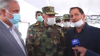 مراحل ساخت بیمارستان تنفسی در سیستان و بلوچستان توسط ارتش