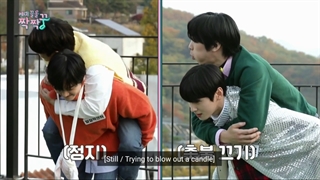 مسابقه اعضای گروه استرو___بازم مثل همیشه ام جی از همه سم تر و راکی شیطون تر