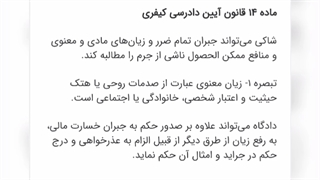 ماده چهارده قانون آیین دادرسی کیفری