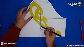 الگوی آستین لاله ای