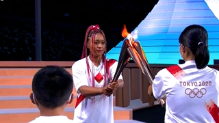 مراسم روشن کردن مشعل المپیک توکیو 2020
