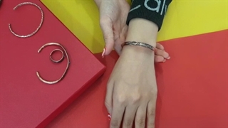 دستبند مسی مفتولی مدل ماهی