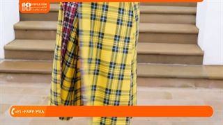 آموزش خیاطی با الگو :: پالتو مدل یقه کراواتی