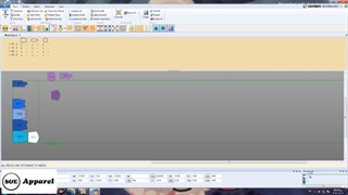 چیدمان الگو بصورت کامپیوتری با برنامه گربر Gerber برای آستری ژاکت نوزادی با کد 2011