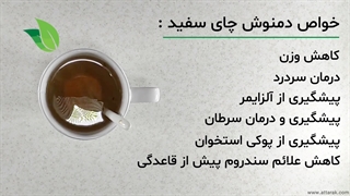 طرز تهیه چای سفید | عطاری آنلاین | عطارک