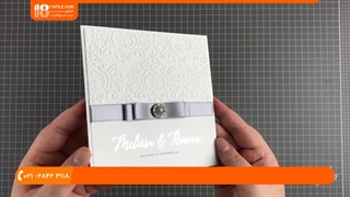 آموزش تزئین نوشته های کارت دعوت عروسی با فویل  طلایی برجسته