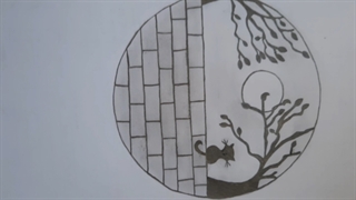 نقاشی دخترانه ساده