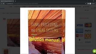 Signal Processing and Linear Systems Lathi & Green 2nd Edition solutions manual pdf