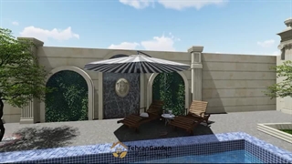 طراحی ویلا کلاسیک تهران گاردن