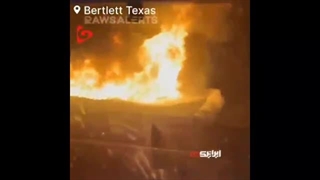 اولین تصاویر از آتش سوزی بزرگ در یک کارخانه تولید کننده شیمیایی در تگزاس