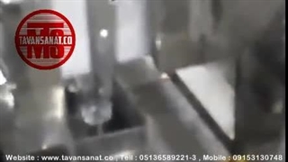 دستگاه خط پرکنی و دربندی شیشه شربت با درب تشتکی | 09152000050