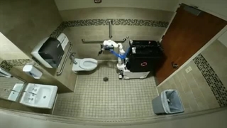 ربات مجهز به هوش مصنوعی برای تمیز کردن توالت‌ها