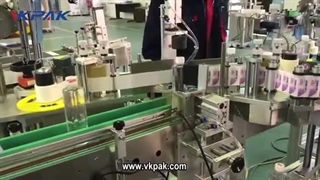 دستگاه لیبل زن ,بطری گرد دو برچسب دستگاه برچسب زدن موقعیت ثابت