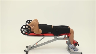 پشت بازو هالتر خوابیده