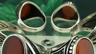 کالکشن جدید انگشترهای عقیق قرمز مردانه