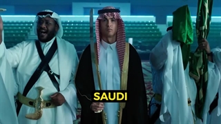 رونالدو با  لباس سنتی عربی به مناسبت روز عربستان