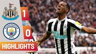 هایلایت بازی بازی نیوکاسل 1-0 منچسترسیتی